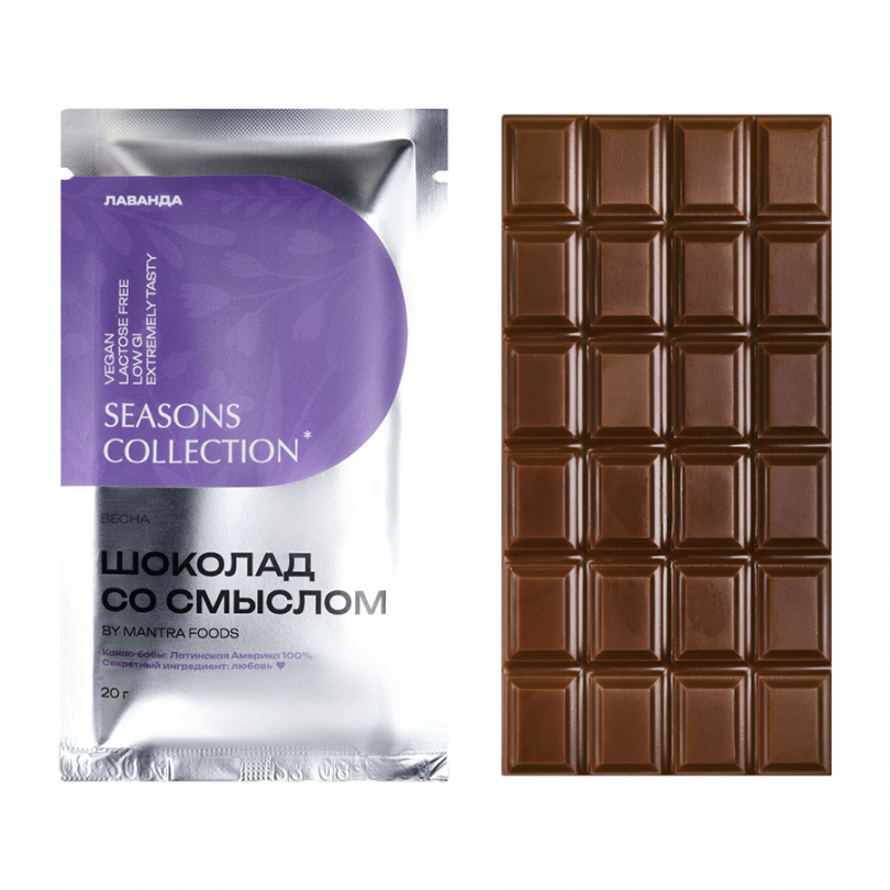 Шоколад со смыслом "Лаванда" Mantra Foods